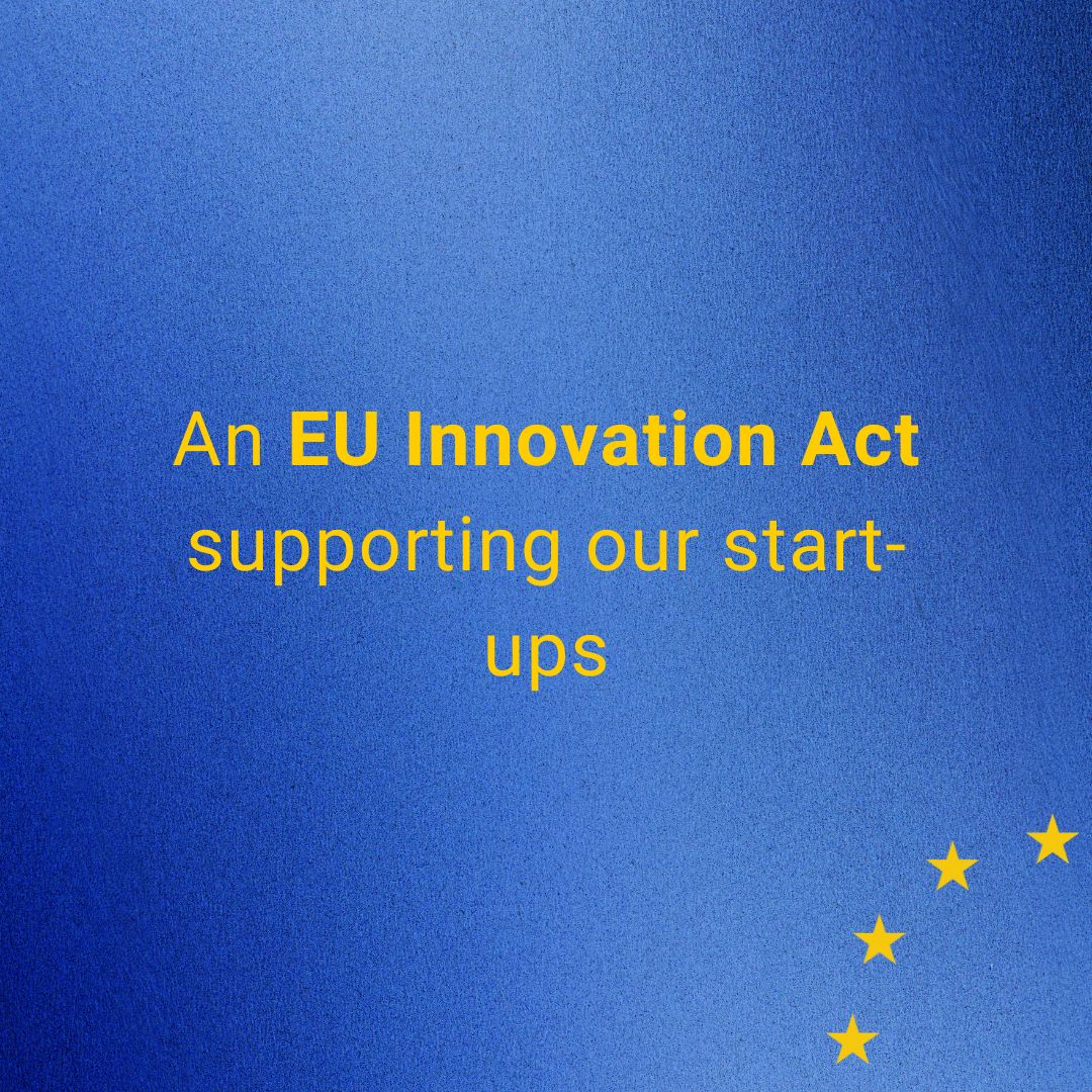 vonderleyen's tweet photo. We are tabling two packages - two major shifts for Europe’s economic leadership.

Our EU Innovation Act will help start-ups access finance and navigate the world of R&D procurement.

And we are revamping public procurement rules.

Making them simpler, clearer and more focused on our environmental, social and innovation goals.

And, where it matters, on Made in Europe.

https://t.co/WdFx07uN5V

https://t.co/77EirjEUJh