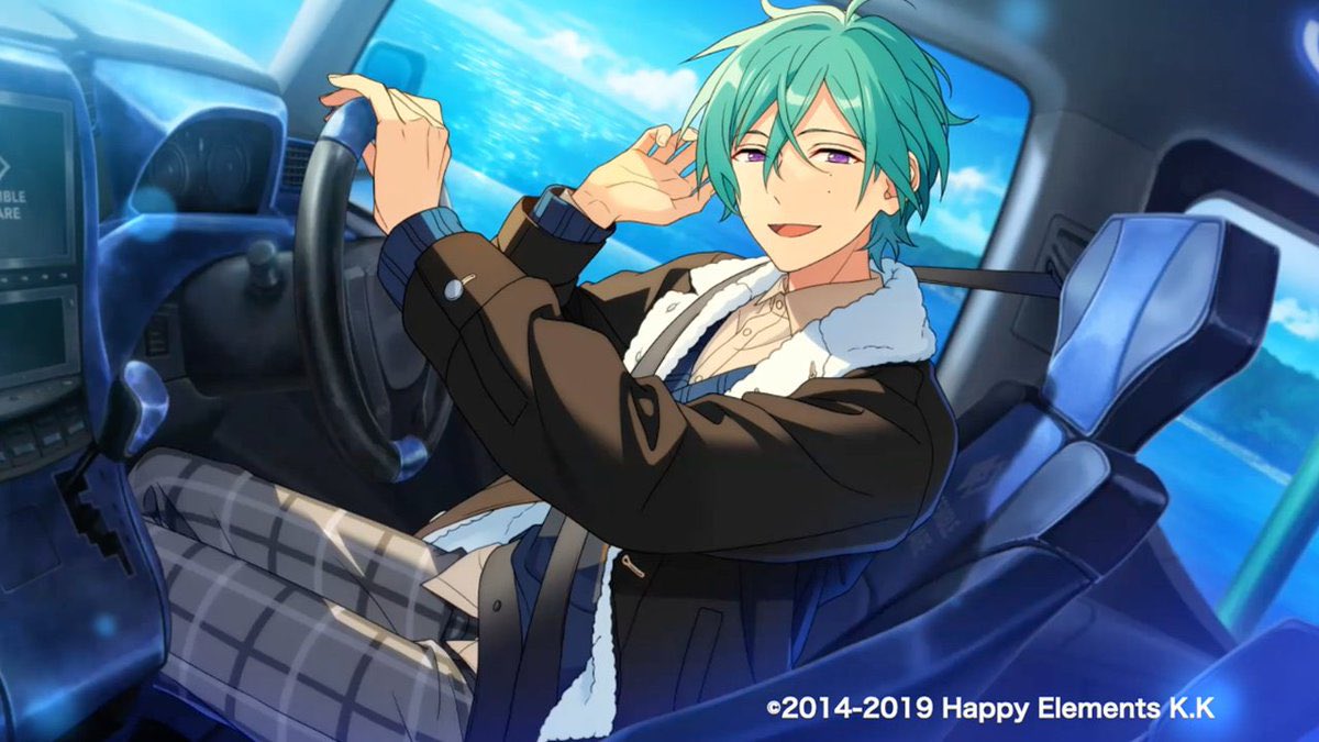 Shiratori_1113's tweet photo. あんスタ知らない人にこの画像見せて「運転荒いのどっちだと思う？」って聞きたい https://t.co/iKq3ZiC3HM