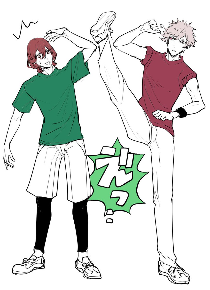 _ayuri's tweet photo. ASSビギニング
黒崎さん「嶺二の身長これくれぇ」 https://t.co/giv8IIlHki