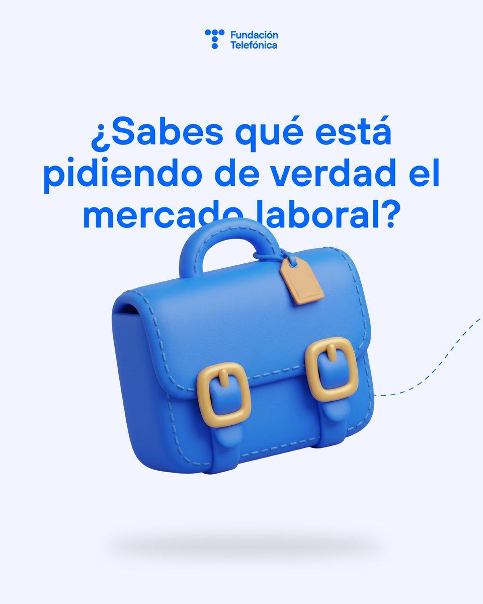 fundacionTef's tweet photo. ¿Qué habilidad piden más las empresas? 

¿Qué profesiones digitales crecen? 

¿Qué se valora más allá del título? 👀 https://t.co/8WQmVejKvp