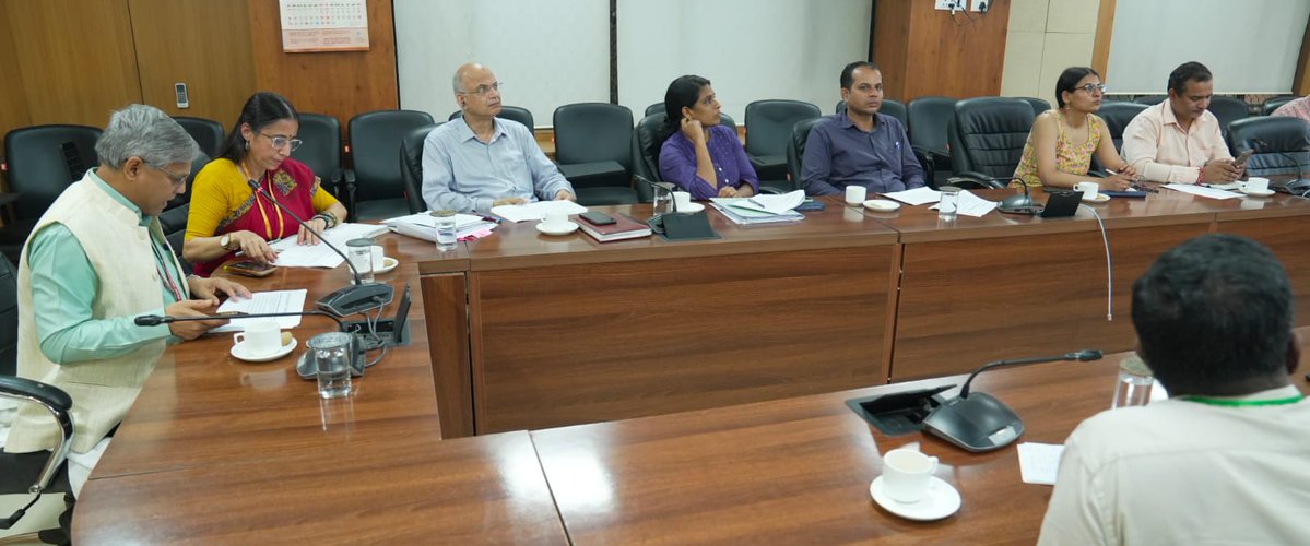 moayush's tweet photo. A Joint Meeting of the Core and Coordination Committee for the 11th Ayurveda Day 2026 was held on 08th September, 2026 under the chairmanship of Shri Satyajit Paul Senior Statistical Adviser, Ministry of Ayush, in the presence of Smt. Vijaylakshmi Bhardwaj, Director, Ministry of Ayush, senior officials from CCRAS, NIA and key stakeholders.

The meeting reviewed the ongoing preparations, programme planning and coordination for the upcoming 11th Ayurveda Day, to be celebrated on 23rd September 2026 under the theme “Ayurveda for a Healthier Tomorrow.”

#11thAyurvedaDay #AyurvedaDay2026 #AyurvedaForAHealthierTomorrow #OneHealthOneFuture
@PMOIndia |@narendramodi | @mpprataprao | @secymoayush |@CCRAS_MoAyush|@AIIA_NDelhi |@NIAJaipur |@ItraJamnagar |@PIBIndia @PIBAYUSH|@DDNewslive |@sansad_tv | @AIRNewsHindi I @mygovindia