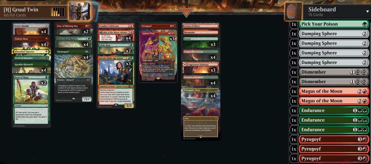 CunicoliGoblin's tweet photo. Splinter Twin is among my top 10 favorite cards of all time, and I can't wait to try it in Historic, even though I'm aware that this game isn't anymore what it was 10 years ago!
#MTGArena #historic #splinter #twin #combo https://t.co/U74oXIlBaE