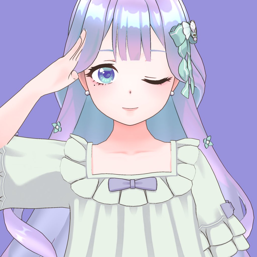 uminotsubu's tweet photo. 🫧応援アイコン企画🫧

9/21〜デビュパを全力で走ります❤️‍🔥
デビュパに向けて、応援アイコンを作りました〜！

よかったらおそろいにして、一緒に応援してもらえたらうれしいな（՞>⩊<՞）♡

💜紫の背景
🫧初期エモートの「敬礼」ポーズ
💜向かって右目をウインク
🫧少しアップめ

できたらリプで見せてね〜！📸✨️

#REALITY #応援アイコン