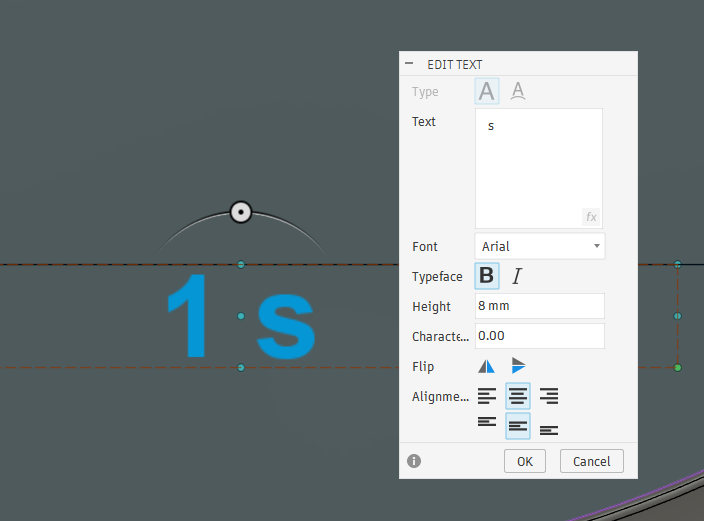 ms_design_st's tweet photo. Fusionでテキストで特定の文字を入力すると頭に"1"がつく...なんで？どなた��わかる方いませんか...？泣 https://t.co/2rSmxYSvkV