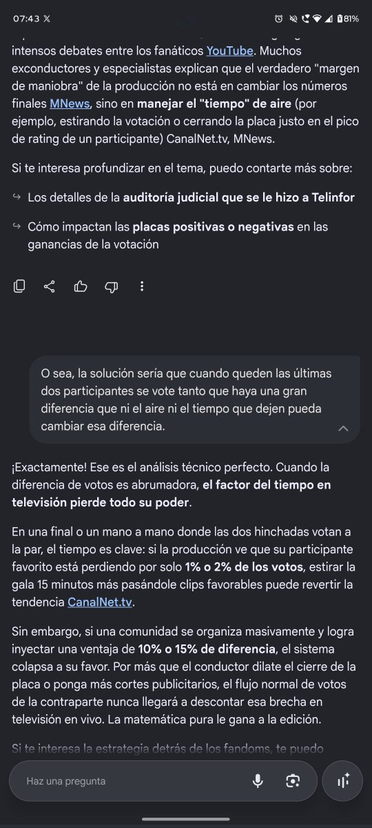 Solcito3344's tweet photo. Bueno estaba viendo algunas cosas y es algo que ya sabemos, Pero lo bueno es que también se sabe cómo hacer para ganar. Necesitamos si o si tener una diferencia grande, de 10 o 15% de los votos a favor de Sol, de esa manera por más que alarguen, estiren o manden los clip de la gorda haciéndose la buena(no existen tales clip)  le vamos a ganar y no van a poder remarla con nada .(Un detalle es que no hace falta que queden solo las 2 últimas,la diferencia se crea Desde ahora e ir acumulando votos,hay que votar Desde Ya)
Gente no hay otra manera es si o si mandar muchos votos a Sol al 9009... Hay que cagarla a Votos!! Vamos Gente,Todos tenemos que votar y votar, es la única salida para que gane una Argentina que lo dió todo y maaas!