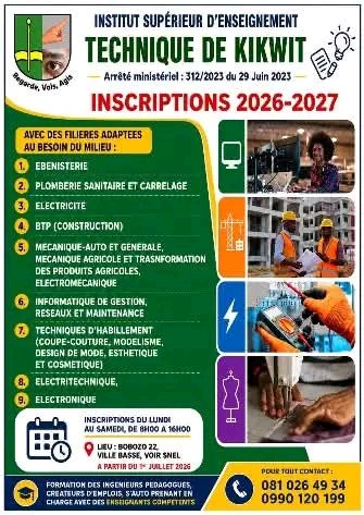 Maskieben's tweet photo. Kikwit, Bandundu, Gungu, Lusanga, Idiofa, Belemiese, Mukedi, Madimbi l'Iset, à travers ses campus, opte à offrir à la jeunesse une formation de qualité, un avenir proactif et réaliste. https://t.co/TC5pQUxCGd