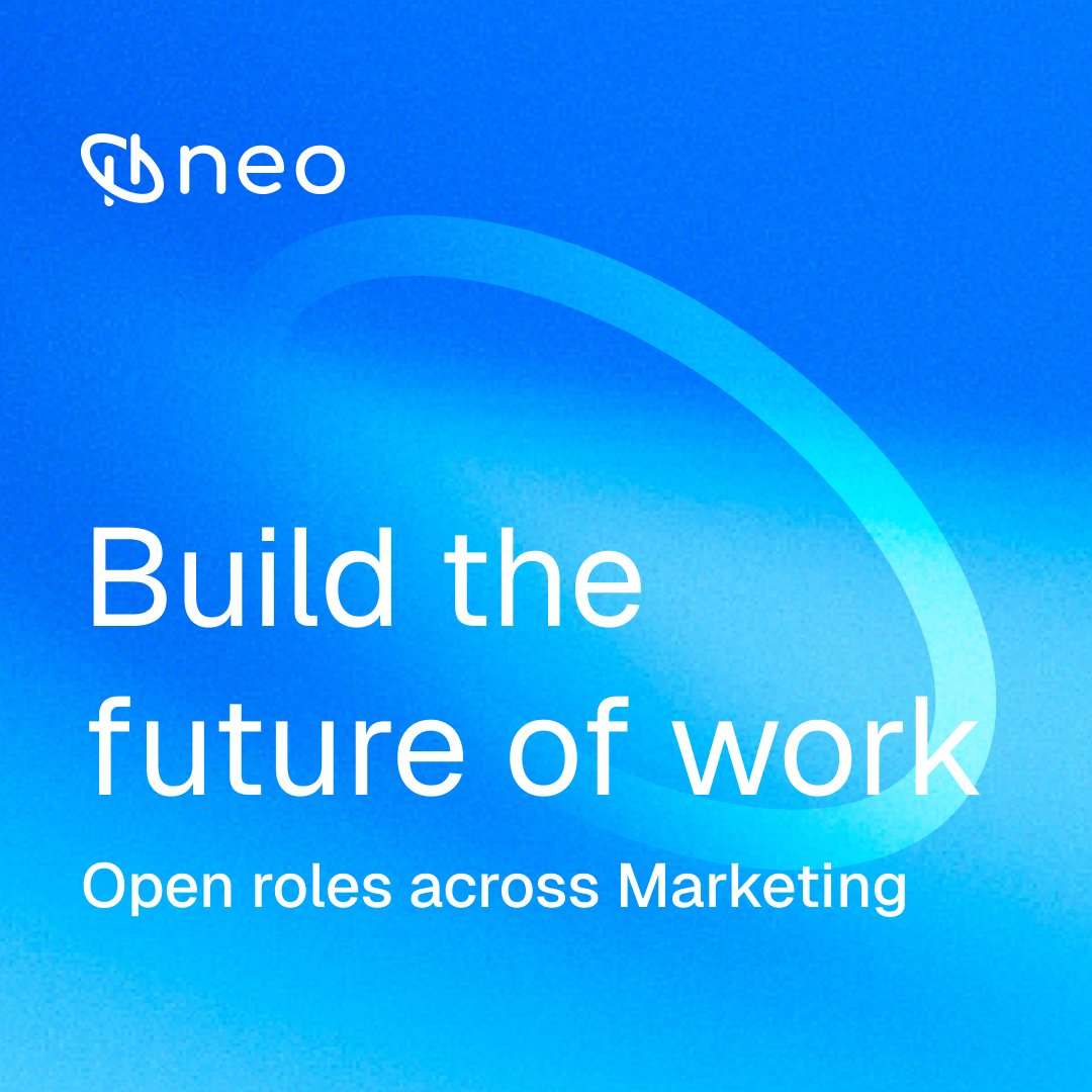 neoworkos's tweet photo. We're building a new way of working, and a core part of the job is communicating it clearly. You’ll define what Neo is, show how it is different from existing tools, and move people from hearing about it to using it daily.

We're hiring across Marketing:

- Director, Content and Product Marketing
- Senior Manager, Product Marketing
- Design Lead
- Product Marketing Associates

If you can get deep into the product, hold strong opinions on how we talk about it, and execute, we'd love to hear from you.

Apply: https://t.co/BcGsmGMf5u 

Know someone who should see this? Tag them below.