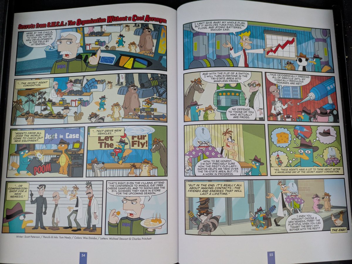 PnF_Comic_Posts's tweet photo. Day 259: The Whole Good-Evil LARP Revealed! [Vol 6 P 54-55]

#phineasandferb #owca #majormonogram #agentp #doofenshmirtz https://t.co/gF0S1VC8nZ