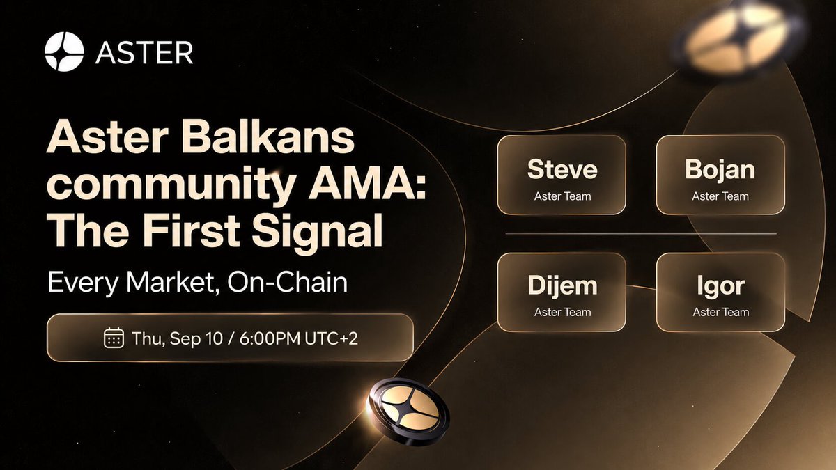 AceofBNB's tweet photo. First @Aster_DEX Balkans Community AMA

Join in here:
https://t.co/38ZjFVtdLa

aster-2:native coded 🥷 https://t.co/xjkMgRX2Kp