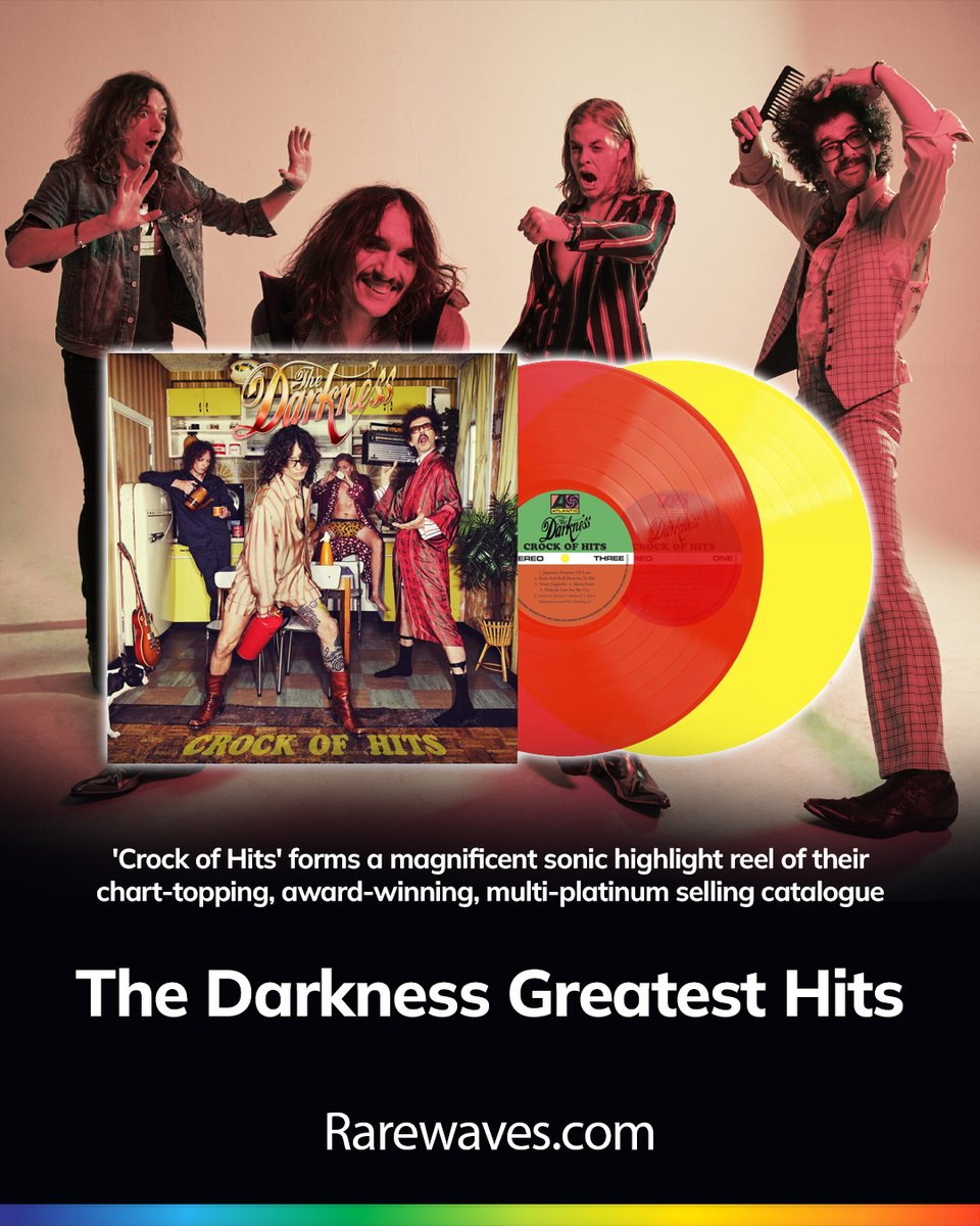 RarewavesCom's tweet photo. Compiled by the legneds thesmelves! 🌒 https://t.co/xOhyyvlbOE ✨

A collection of The Darkness' greatest hits, highliting their chart-topping, award-winning, multi-platinum career 🏆🏆🏆

#TheDarkness #GreatestHits #2000sMusic https://t.co/xClchvbucF