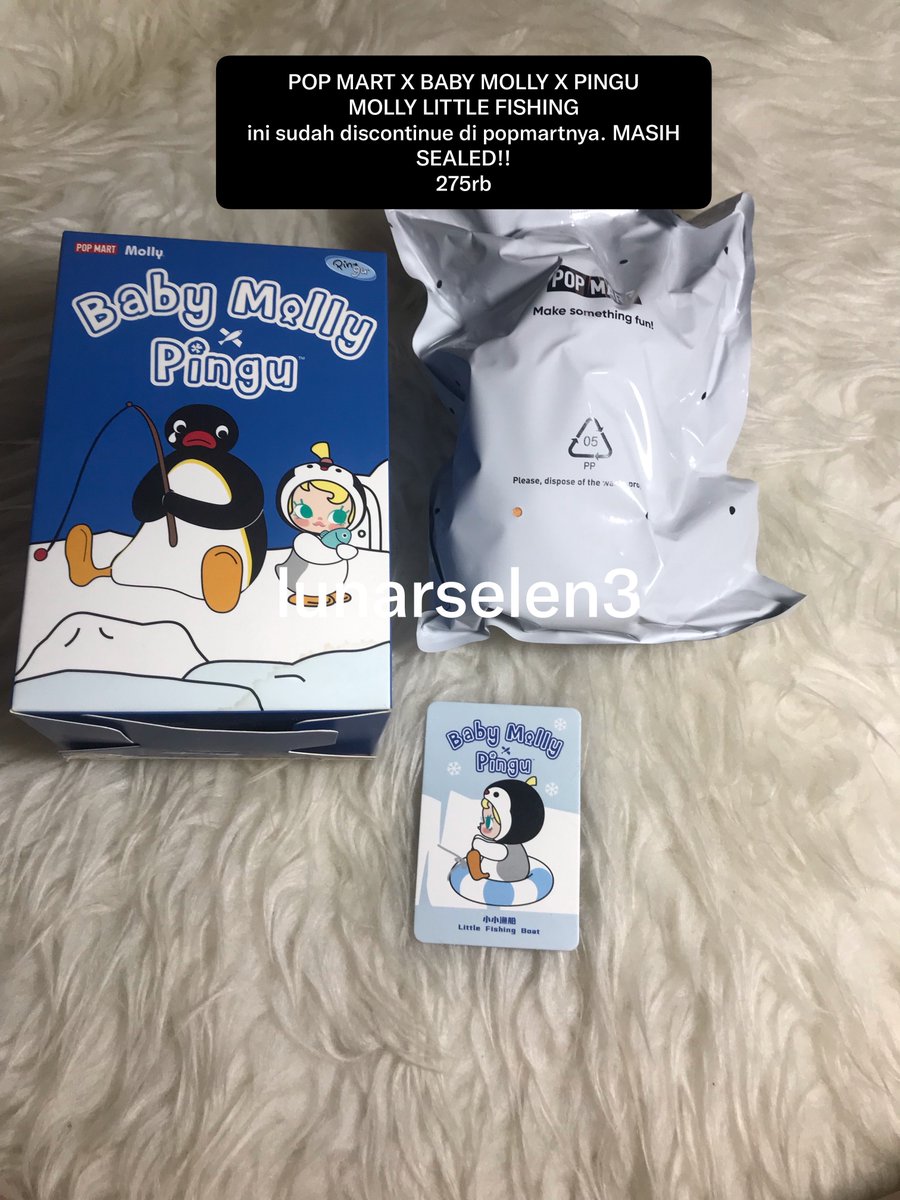 sel3monar's tweet photo. #WTS POPMART MURAH KHUSUS EVENT 9.9 AJAHH

Labubu The Monsters Tempura 150rb

Hacipupu Zodiac Sagitarius (Chanyeol) 120rb

Baby Molly X Pingu - Molly Little Fishing 150rb

pengiriman dari jaksel bisa co 🍊 YANG MAU LANGSUNG DM CUSS https://t.co/jN9yS7jnqo