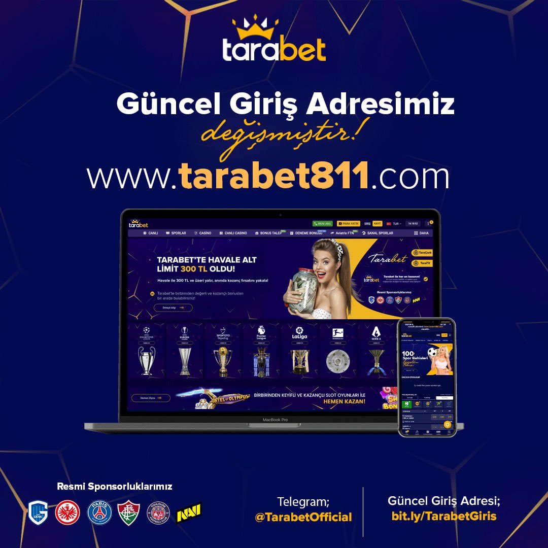 tarabetgiris's tweet photo. Değerli Üyelerimiz;  

Tarabet güncel giriş adresimiz https://t.co/kzxGoh1w0k olmuştur. Sahte sitelere denk gelmemek için sadece resmi hesaplarımızda paylaşılan güncel giriş adresleri ile giriş yapınız. https://t.co/vmnZC0EJTW
