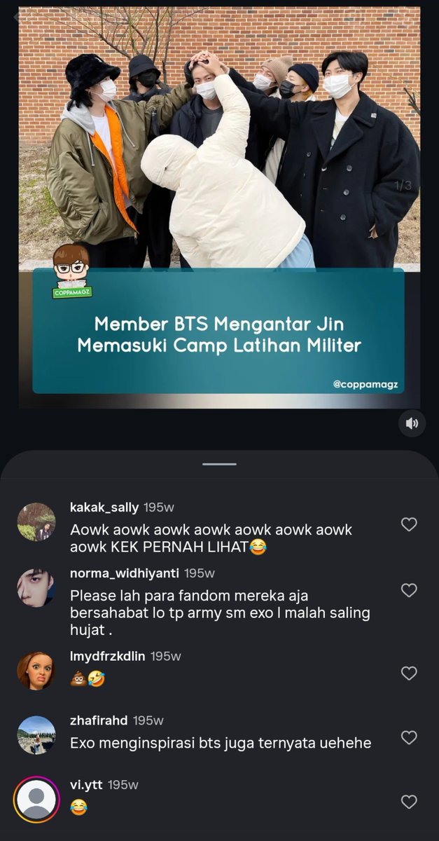 bamtan112's tweet photo. @poxlavons @simpangsieurr nih gw kasih bukti, jangan putar balikkan fakta gitu lah. Komennya sampe tembus 13k cuma perkara megang pala botak, sealay itu si exol 🤢 https://t.co/AjumlaKRFY