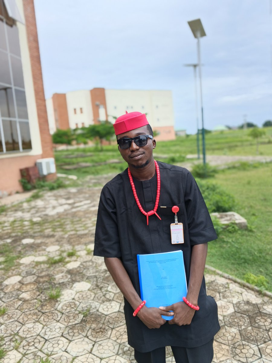 coolvinn's tweet photo. RESEARCH PROJECT EXTERNAL DEFENSE checked. I'm so grateful to God for seeing me through this journey I'm super grateful to my family and friends. Thank you FUTMINNA. https://t.co/HfajyZ5caC