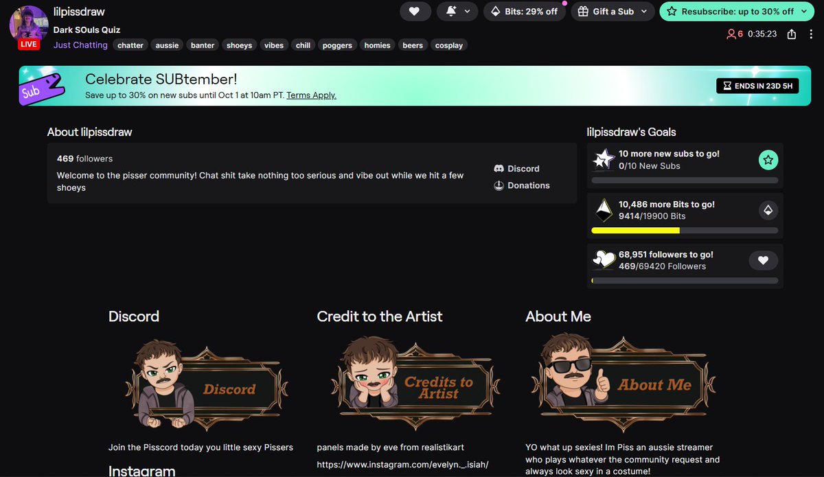 RealistikArt's tweet photo. A huge applause to @umm_itsEve for skillfully designing mesmerizing panels for lilpissdraw that truly capture attention!🌟🎨

Follow on Twitch: https://t.co/kDoUydlcfg

#realistikart #digitalartist #artistlife #cuteart #streamerart #Panel #streamdesign #twitchartist #custompanels https://t.co/uBK0cITFad