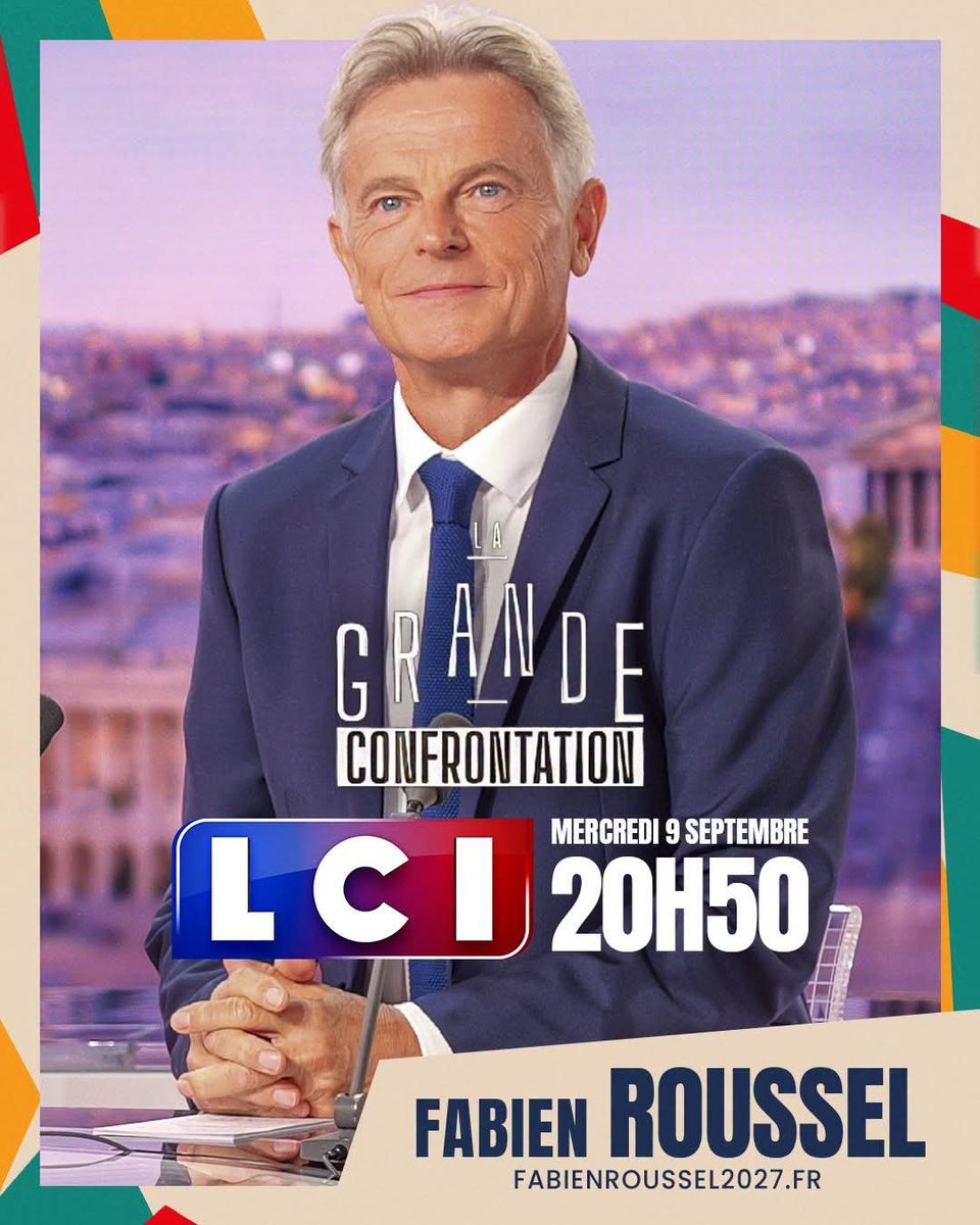 OrvaultPcf's tweet photo. 🔴 [Passage Média @PCF]

Ce mercredi 9️⃣ septembre, 
@Fabien_Roussel est l'invité politique de l'émission #LaGrandeConfrontation à 20h50 sur @LCI⤵️

#PassageMediaPCF #PCF #Industrie #ServicesPublics #PrenezParti #climat #Vivre #VieChère #PouvoirdAchat #salaire #Roussel2027 #LCI https://t.co/3G81M91cdQ