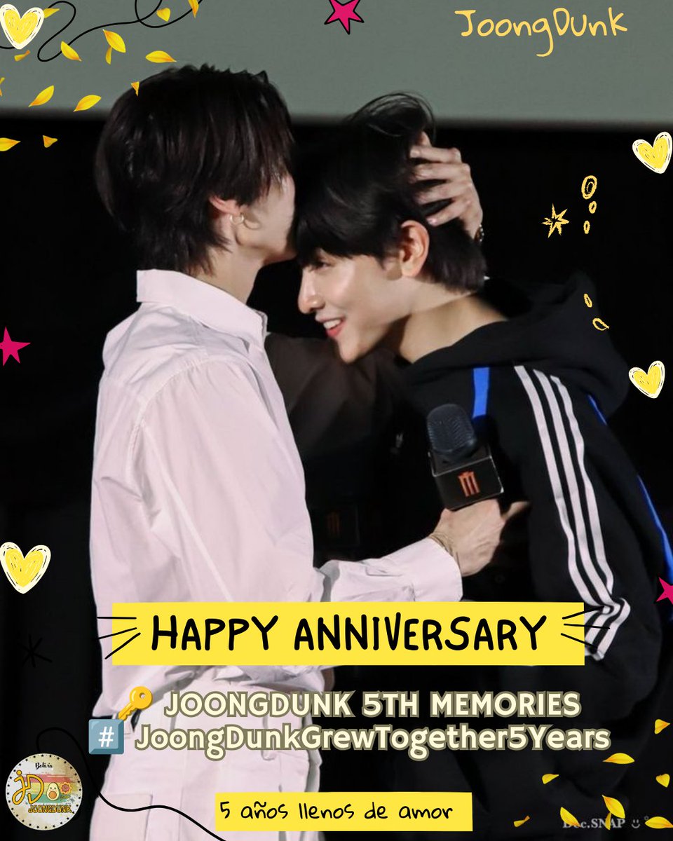 JD_Bolivia's tweet photo. 5 años siendo parte de esta bella historia. Llena de momentos felices, dulces y sobre todo inolvidables.

Sigamos por muchos años mas 💛✨

JOONGDUNK 5TH MEMORIES
#JoongDunkGrewTogether5Years https://t.co/nRYZszN1wI