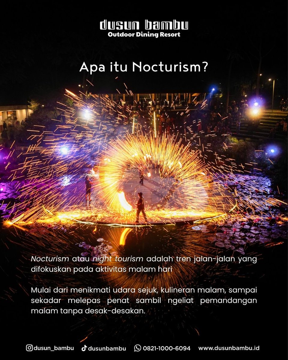dusun_bambu's tweet photo. 𝙋𝙚𝙧𝙣𝙖𝙝 𝙢𝙚𝙧𝙖𝙨𝙖 𝙨𝙞𝙖𝙣𝙜 𝙝𝙖𝙧𝙞 𝙩𝙚𝙧𝙡𝙖𝙡𝙪 𝙗𝙞𝙨𝙞𝙣𝙜 𝙙𝙖𝙣 𝙩𝙚𝙧𝙗𝙪𝙧𝙪-𝙗𝙪𝙧𝙪 𝙗𝙪𝙖𝙩 𝙢𝙚𝙣𝙞𝙠𝙢𝙖𝙩𝙞 𝙡𝙞𝙗𝙪𝙧𝙖𝙣?
Mungkin ini saatnya kamu coba Nocturism!

#DusunBambu #MoreThanStay #WisataBandung #Nocturism https://t.co/kQyo2SSt9h