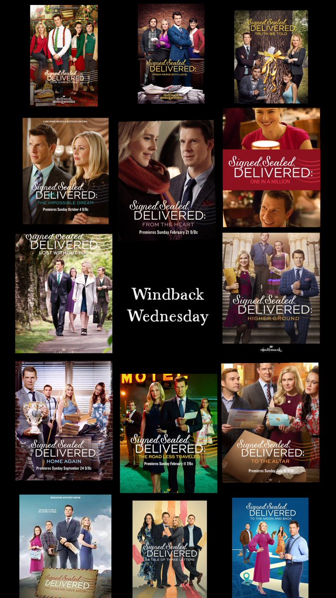 KelleBleschke's tweet photo. It’s #WindbackWednesday‼️
Wind back through all the #SSD movies… stories filled with real-life moments, love, heartache, hope & the ups and downs we all face.
That’s what makes #SignedSealedDelivered so special.
#POstables want more that touch our hearts. MoreSSD‼️
@MichelleVicary
