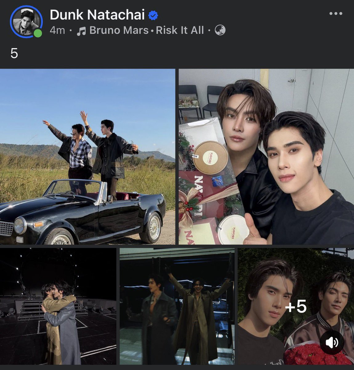 callmebamnie's tweet photo. JOONGDUNK 5TH MEMORIES
#JoongDunkGrewTogether5Years 

🌻: 5
——
his MJ - DeeDee their baby
and the song risk it all https://t.co/zUHkm2pgxN