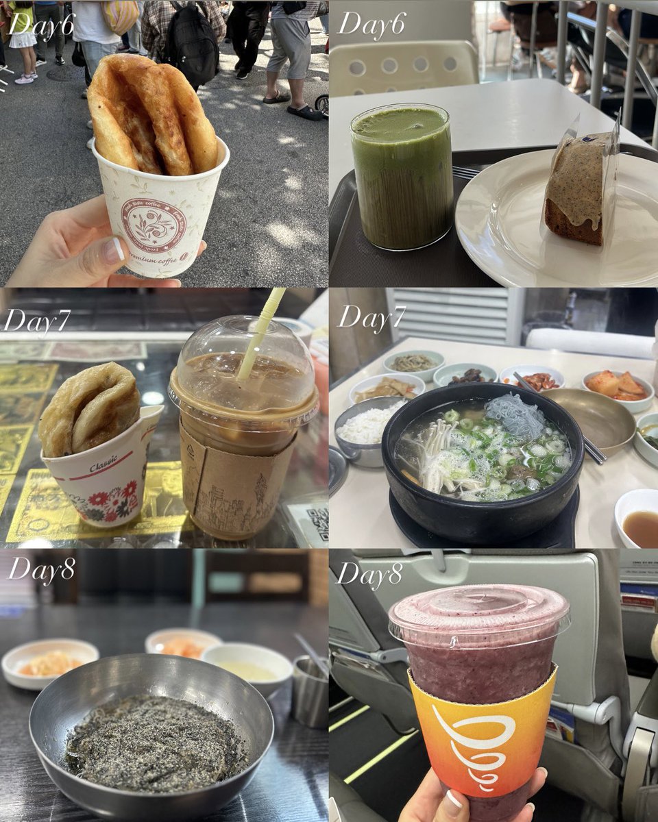 teriri_aven's tweet photo. 今回の渡韓飯🇰🇷9/1-9/8の8日間✨2日前にマンジャロ打ったから1日1食(＋カフェ)ご飯だったけど滞在長かったからたくさん食べれた！円安だったから食費浮かせられたのタイミング良かった😽😽-1.3㎏痩せてました✨CHAGEE美味しくて2日連続飲んだよ！毎日16000歩くらい歩いて��康的だった！ https://t.co/ofogc0cYlQ