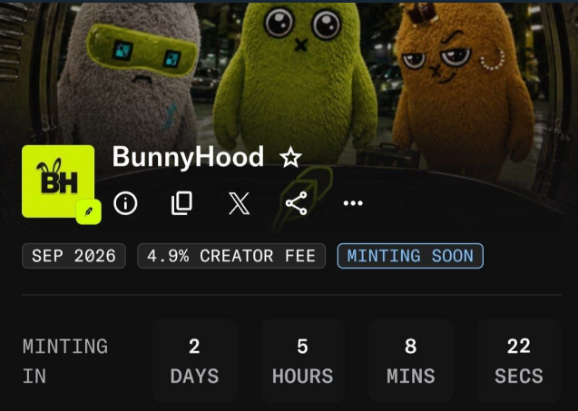 Kurimplaisb's tweet photo. Make sure your BunnyHood GTD or FCFS mint https://t.co/wwUwhhitBs