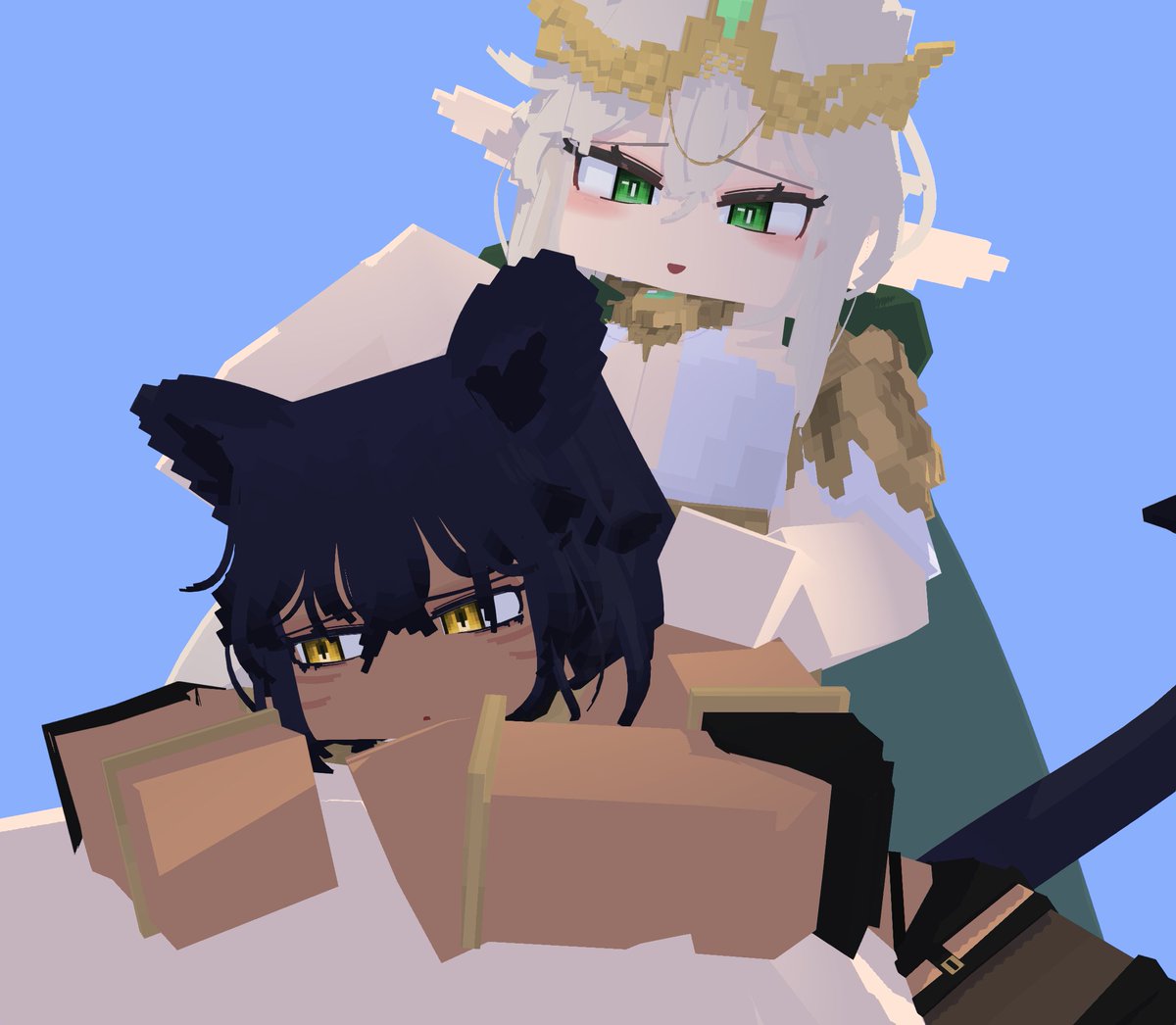 NightCream159's tweet photo. 簡單弄個主人跟寵物合照🐱 https://t.co/LPfdzOiahx