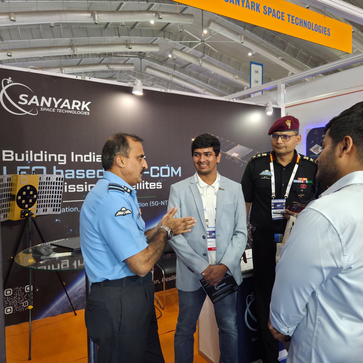 SanyarkSpace's tweet photo. Day 3 at #BSX2026!

Three days of meaningful conversations, new ideas and opportunities to collaborate for the growth of India’s space ecosystem. 🇮🇳

Thank you to everyone who visited us at Booth F17 and connected with our team!

#SanyarkSpace #SpaceTech #NewSpaceIndia https://t.co/mF5tLfgV3f