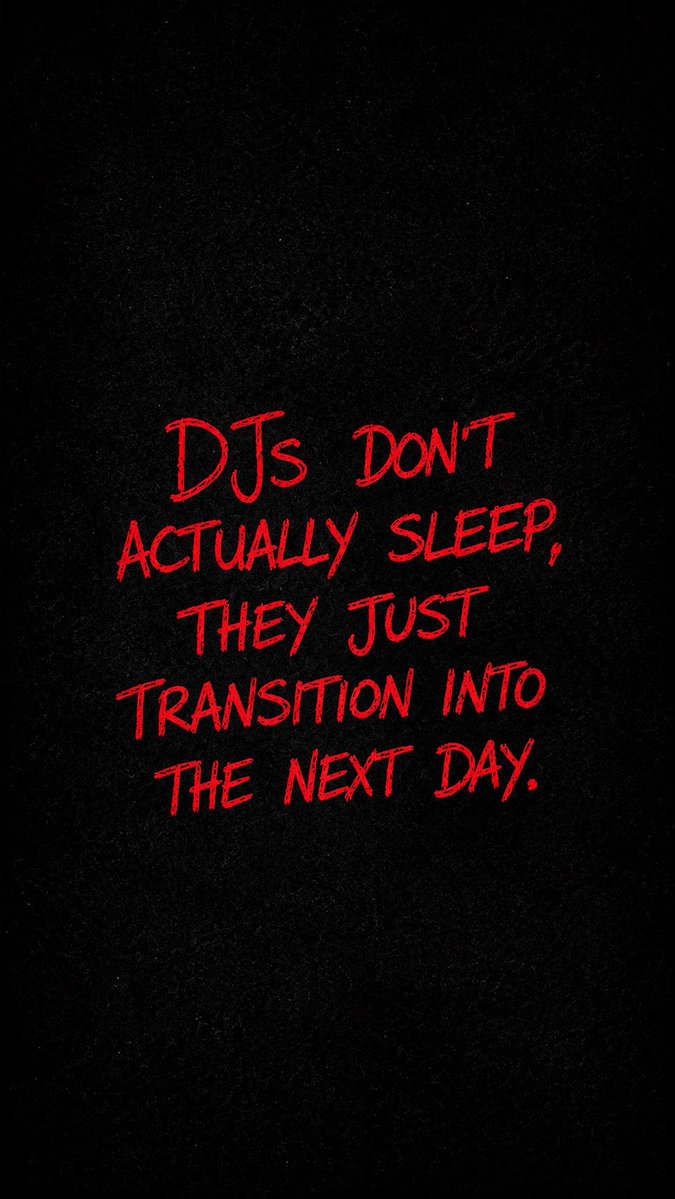 londonfresh187_'s tweet photo. Do DJs actually sleep? #dj #djlife https://t.co/8YwXLNSlpH