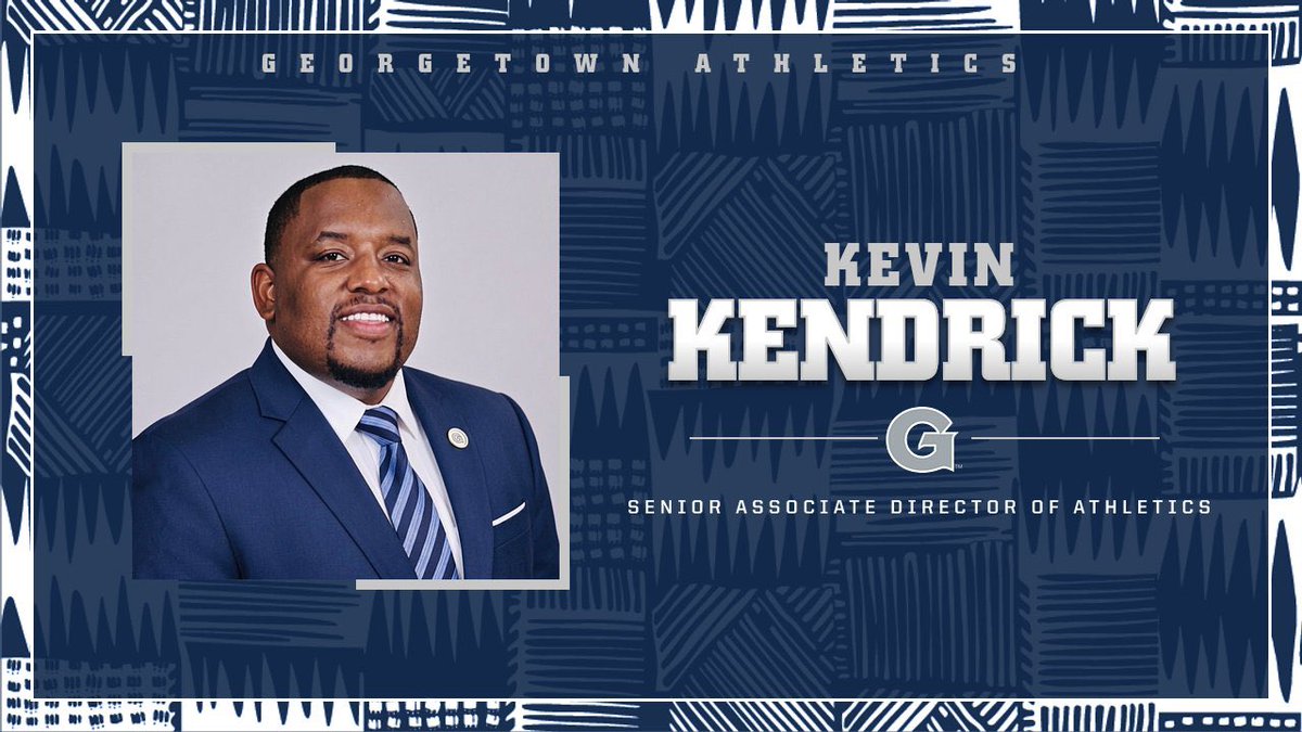 GeorgetownHoyas's tweet photo. We are excited to announce Kevin Kendrick, Ed.D. as our Senior Associate Director of Athletics for Internal Operations! Welcome to the Hoya Family!

#HoyaSaxa #HoyaBold https://t.co/RoTiGyrRZu