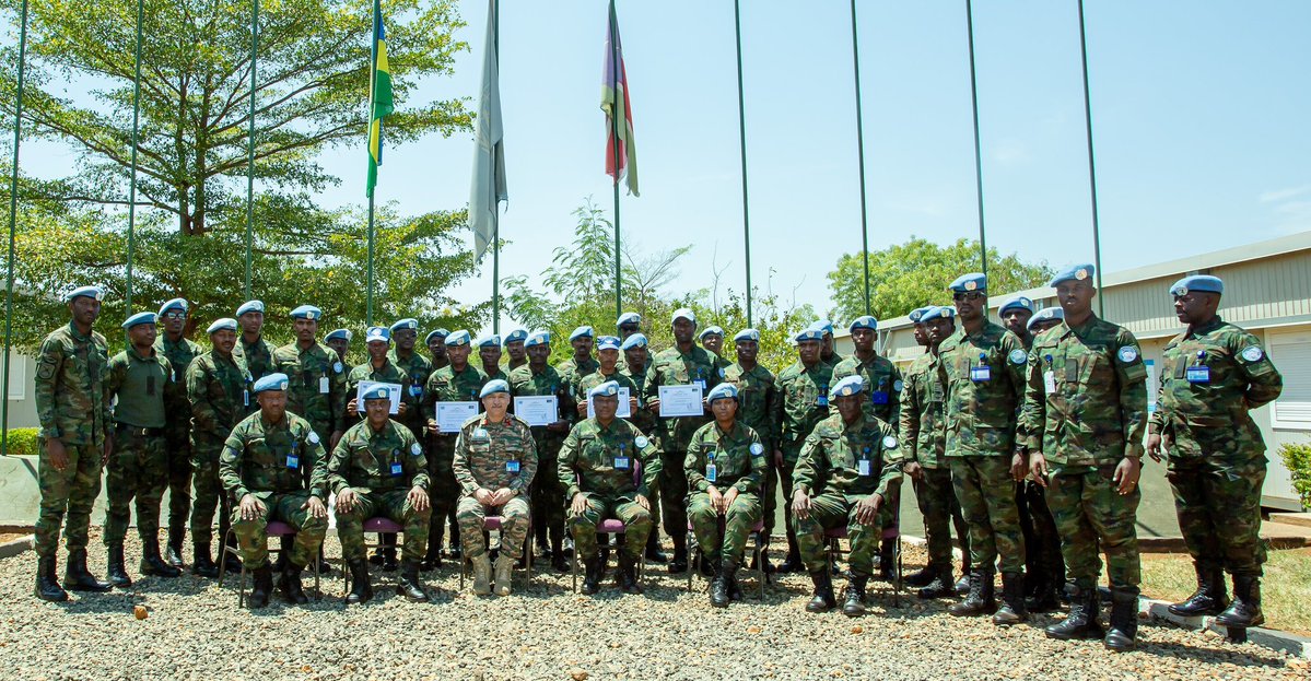 muhaziyacu's tweet photo. Umuyobozi ushinzwe Ingabo z'Umuryango w'Abibumbye ziri mu butumwa bw'amahoro muri Sudani y'Epfo( UNMISS) igice cy'Amajyepfo (Sector South), Brigadier General Shishir BHARDWAG, yashimye  Ingabo z'u Rwanda @RwandaMoD zigize Batayo ya RWANBATT-3, ziri muri ubu butumwa kubera imyitwarire myiza, ubunyamwuga, n' ubwitange bagaragaje mu gushyira mu bikorwa inshingano za UNMISS.

Brigadier General BHARDWAG yabivuze ubwo yasuraga RWANBATT-3 ku wa 8 Nzeri 2026, mu Kigo cya UNMISS Durupi mu murwa mukuru wa Juba