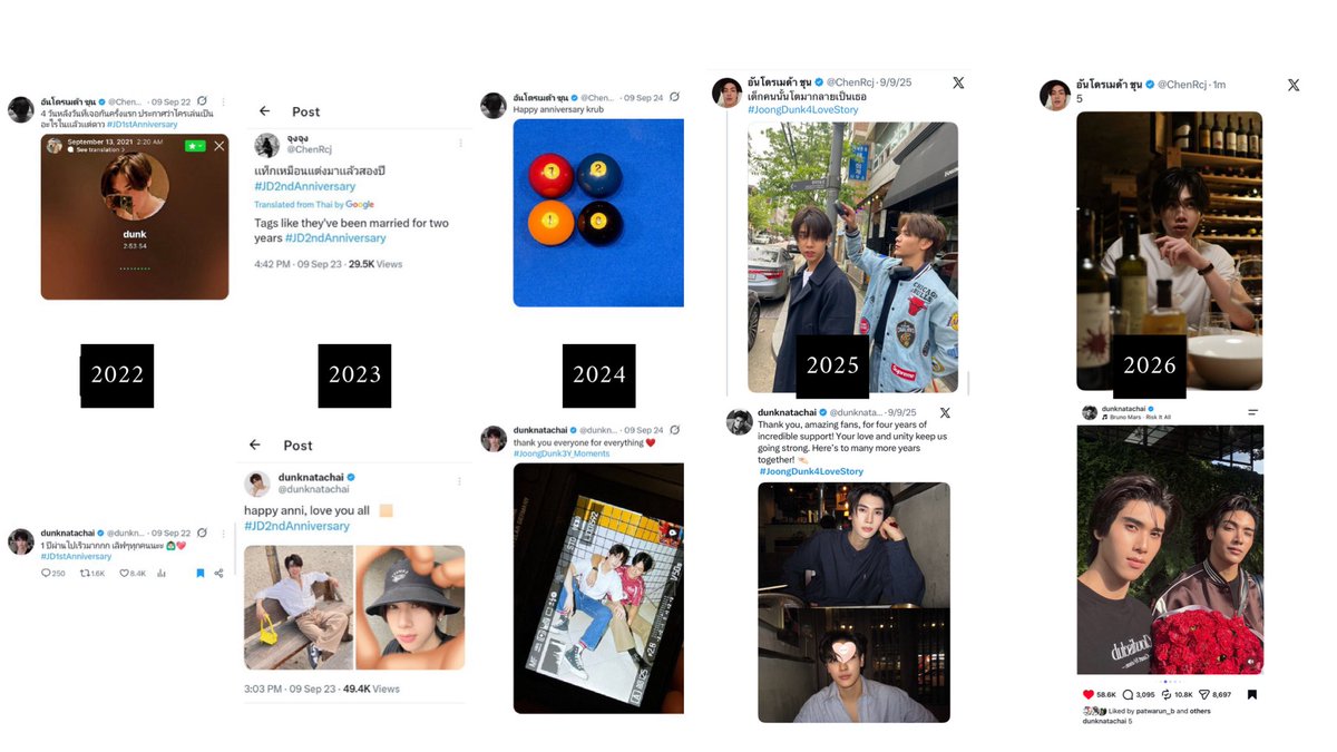 daokluen's tweet photo. 5 years together huh 😭🥹

JOONGDUNK 5TH MEMORIES
#JoongDunkGrewTogether5Years https://t.co/8R9qLFSo7L