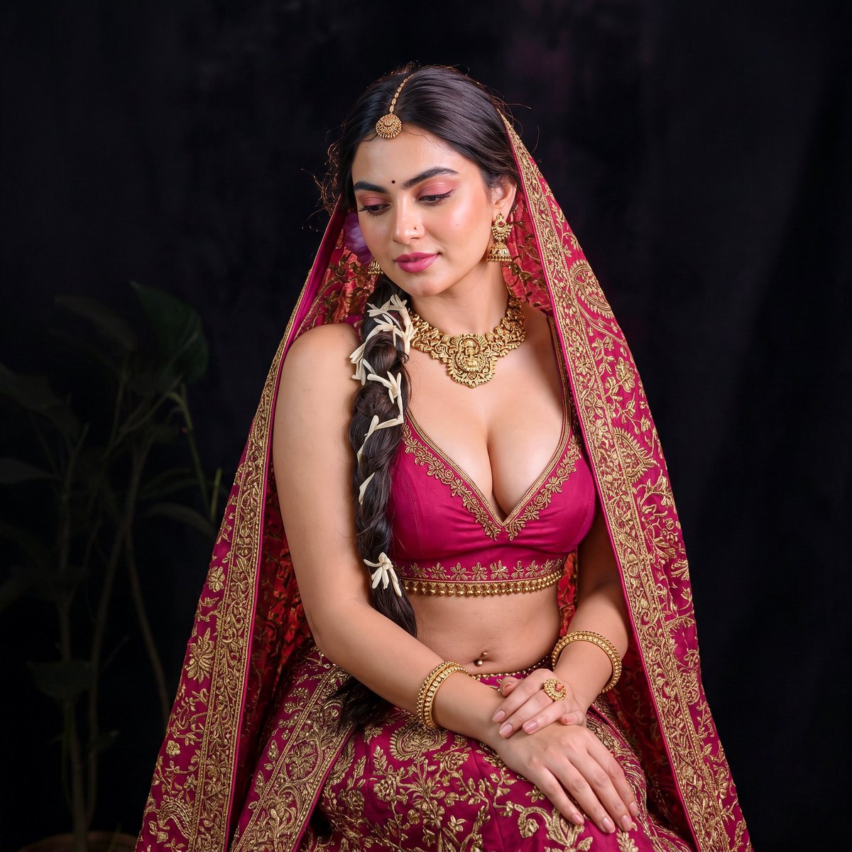 Daisy106106's tweet photo. Wrapped in silk, dripping in gold, and carrying enough attitude to make this look dangerously tempting. ❤️‍🔥 The eyes look innocent, but the vibe definitely isn't. 😉🔥

📸 @Kramatikhan0 https://t.co/vV0SUY4E6Q