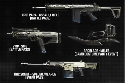 SanityFMJ's tweet photo. 4 NEW WEAPONS IN WARZONE &amp; BO7 

• VMP - SMG 
• TR51 Para - Assault Rifle
• Arcblade - Melee Weapon
• Roc 20mm - Special Weapon https://t.co/GIekCu40sr