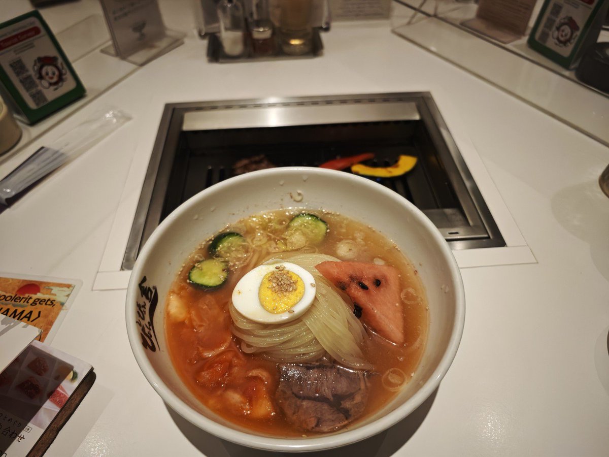 cozysomething's tweet photo. #盛岡
#ぴょんぴょん舎
#焼肉

冷麺前沢牛セット

牛カルビ

さらに

ブタカルビ
も
追加してしまった

平日、中日だから
そこそこ空いてた https://t.co/PzTWGLrtwR