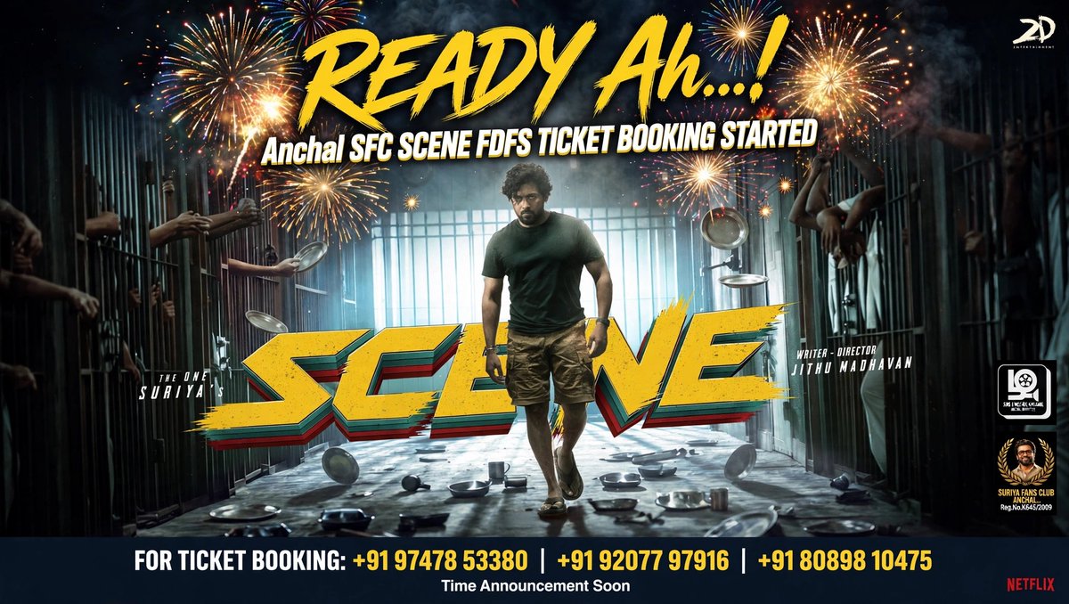 anchal_suriyafc's tweet photo. Here We go...!🔥

#AnchalSFC #Scene FDFS TICKET BOOKING STARTED.... 🔥

@Suriya_offl https://t.co/WcacO4xO6I