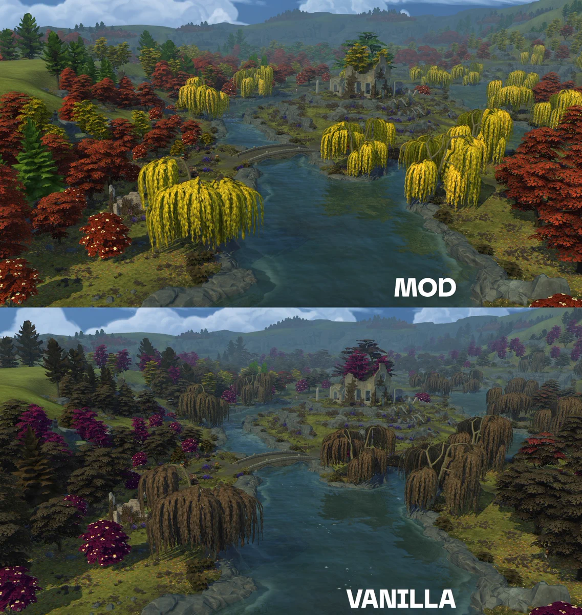 Lunar on X: "animated tree models have 4 vertex layers, where the ...
