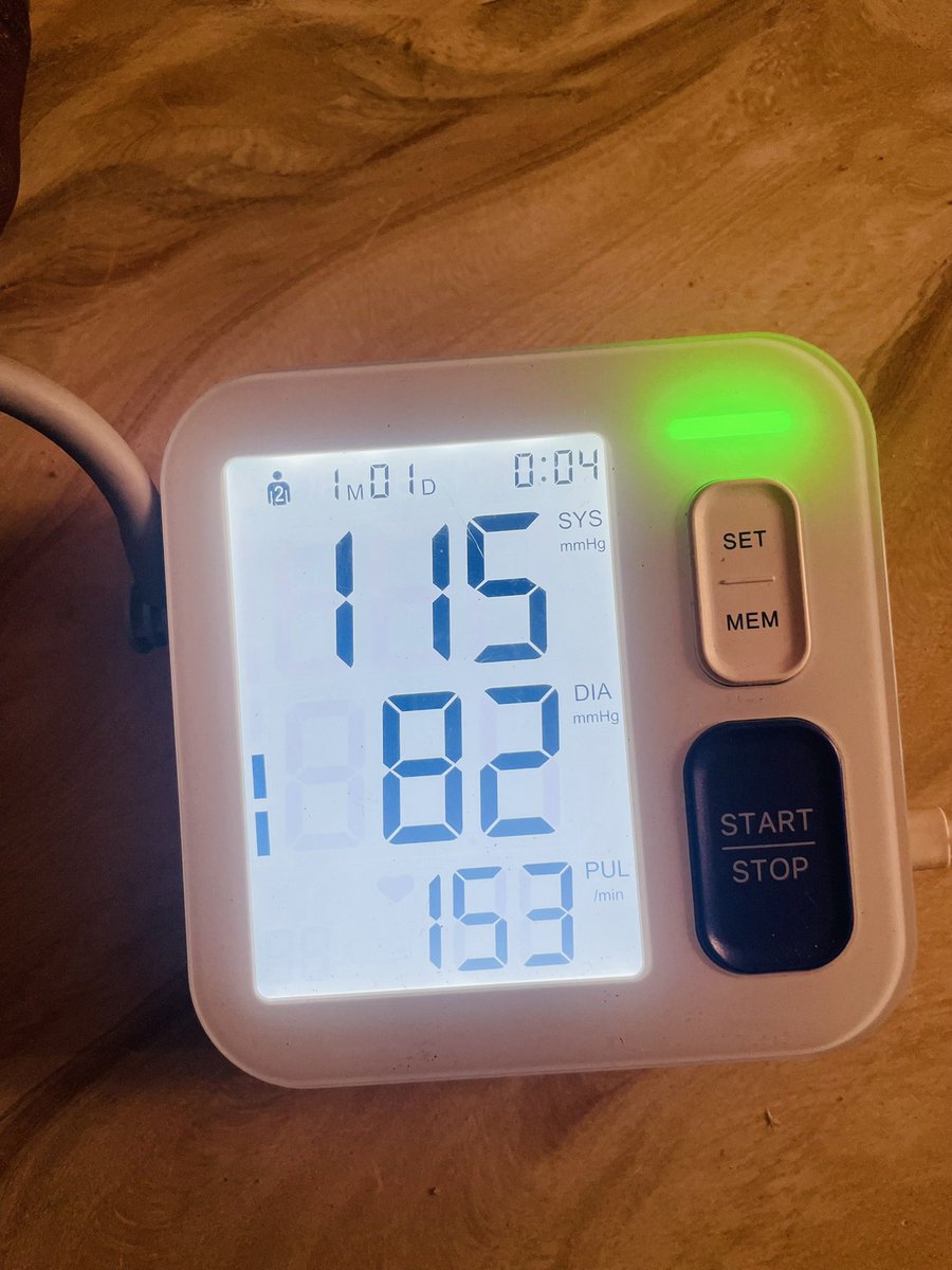 Endurance7G's tweet photo. Had a great convo with @pepisky on Space last night about making money online somehow it circled back to health. He mentioned blood pressure, reminded me I hadn't checked mine in a while. Did it this morning. Thanks brosky. Chase the money, but check on your health too. https://t.co/K37AGOEu8T
