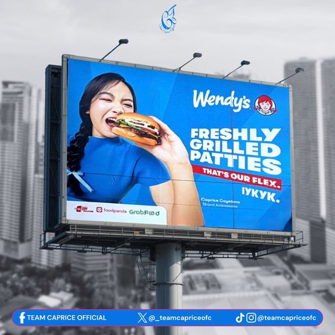 SoleilR27677822's tweet photo. Freshly grilled patties with our freshie Capcap!!

CAPRICE WENDYS BILLBOARD https://t.co/1QeiSmsWsD