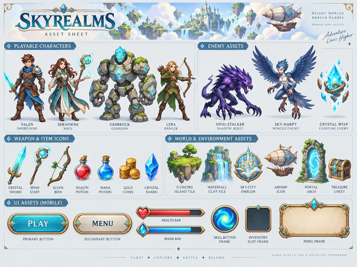 ArdenBuilds's tweet photo. The new GPT-image-2.5 is insane for generating game assets for mobile!

I will definitely craft some cool games and see if I can get traction via UGC and ads.

Pro tip: use Gemini 3.8 flash with Nano Banana 2 first to generate a concept/style sheet before hand-off to ChatGPT ;) https://t.co/9UpiMTBmyP