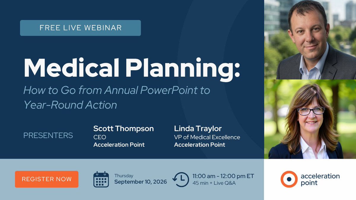 accel_point's tweet photo. Tomorrow · 11am ET · Medical Planning: How to Build a Plan You Can Defend All Year

With Scott Thompson and Linda Traylor.

60 minutes. 3 decisions. Your 2027 plan

Add to calendar + join. 👇
https://t.co/DPHECYowsC https://t.co/TM2dxMisgg