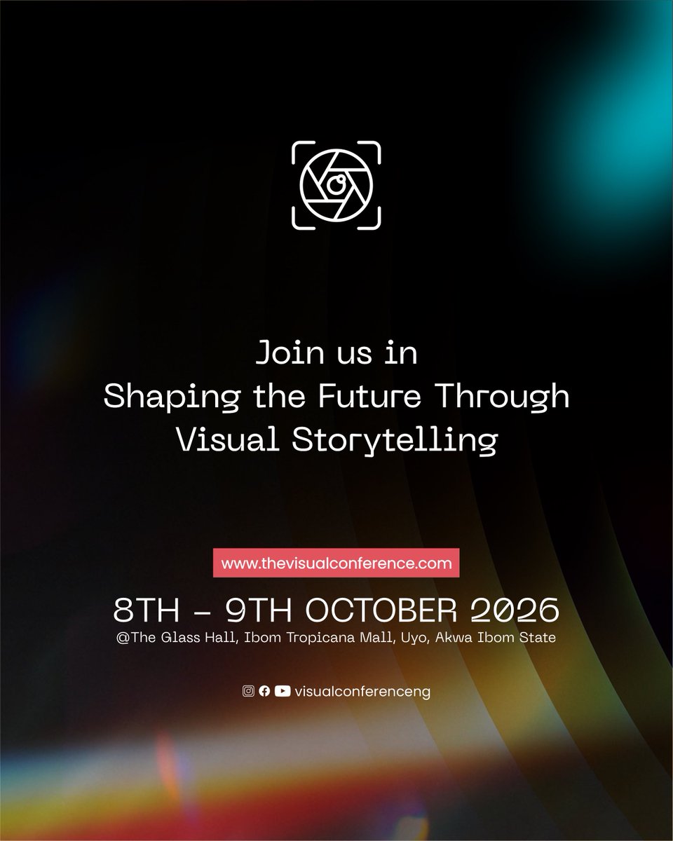 InwangJr's tweet photo. introducing Jubilee Afamefune (JB AFAM), a panelist at TVC 2026.
I don’t think you’ll wanna miss this event.
Date: October 8–9, 2026
Venue: The Glass House, Tropicana Mall, Uyo, Akwa Ibom State
Secure your pass today: https://t.co/MggKRFzrVZ
#TVC2026 #TheVisualConference2026 https://t.co/thnuWDiJYh