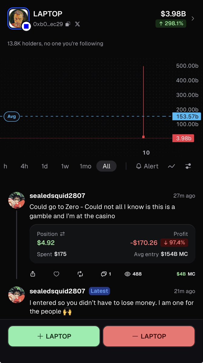 sealedsquid's tweet photo. I bought just to prove a point these coins are shit coins and over 10k+ people bought

Instead use ur money to buy coins with real utility.

Now go buy a solana:GWTP6M5bxhaJ1k2Kxvf8hhYaHE6jZMhh4cKzFuCpnc83 coin and get $USELESS for holding 🤝 https://t.co/13uSnL04uu