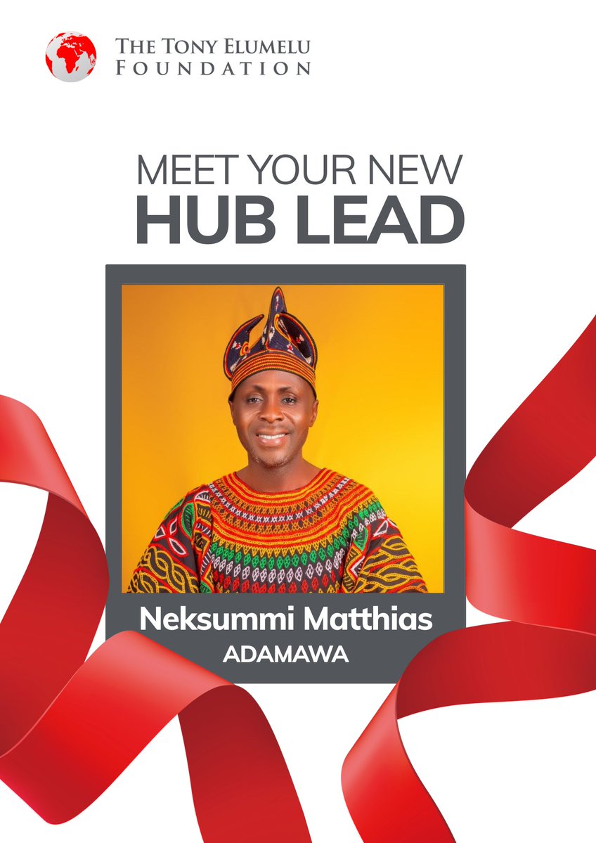 TefConnect's tweet photo. Nigeria, meet your 2026 TEF Hub Leads!

A new generation of entrepreneurs, innovators, and community champions is stepping forward to lead the Tony Elumelu Foundation Hubs across Nigeria! https://t.co/3lis6fvGYQ