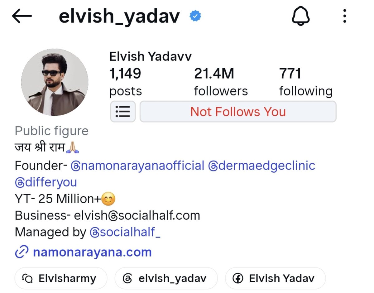 Laxman_manju39's tweet photo. Officially Elvish Yadav Most Followers Youtuber In India 
Highest Follower ☠️⚜️

#ELVISHYADAV #ELVISHARMY https://t.co/DE3Ay0RayH