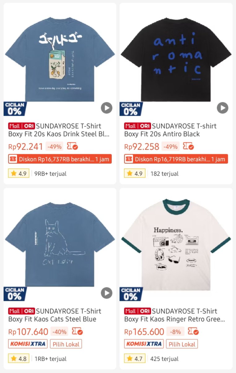 eyrarye's tweet photo. baru nemu toko kaos yang isinya boxy fit semua dan desainnya nggak pasaran
tipe kaos yang sekali beli bakal SERING dipake https://t.co/XORnowYXQe