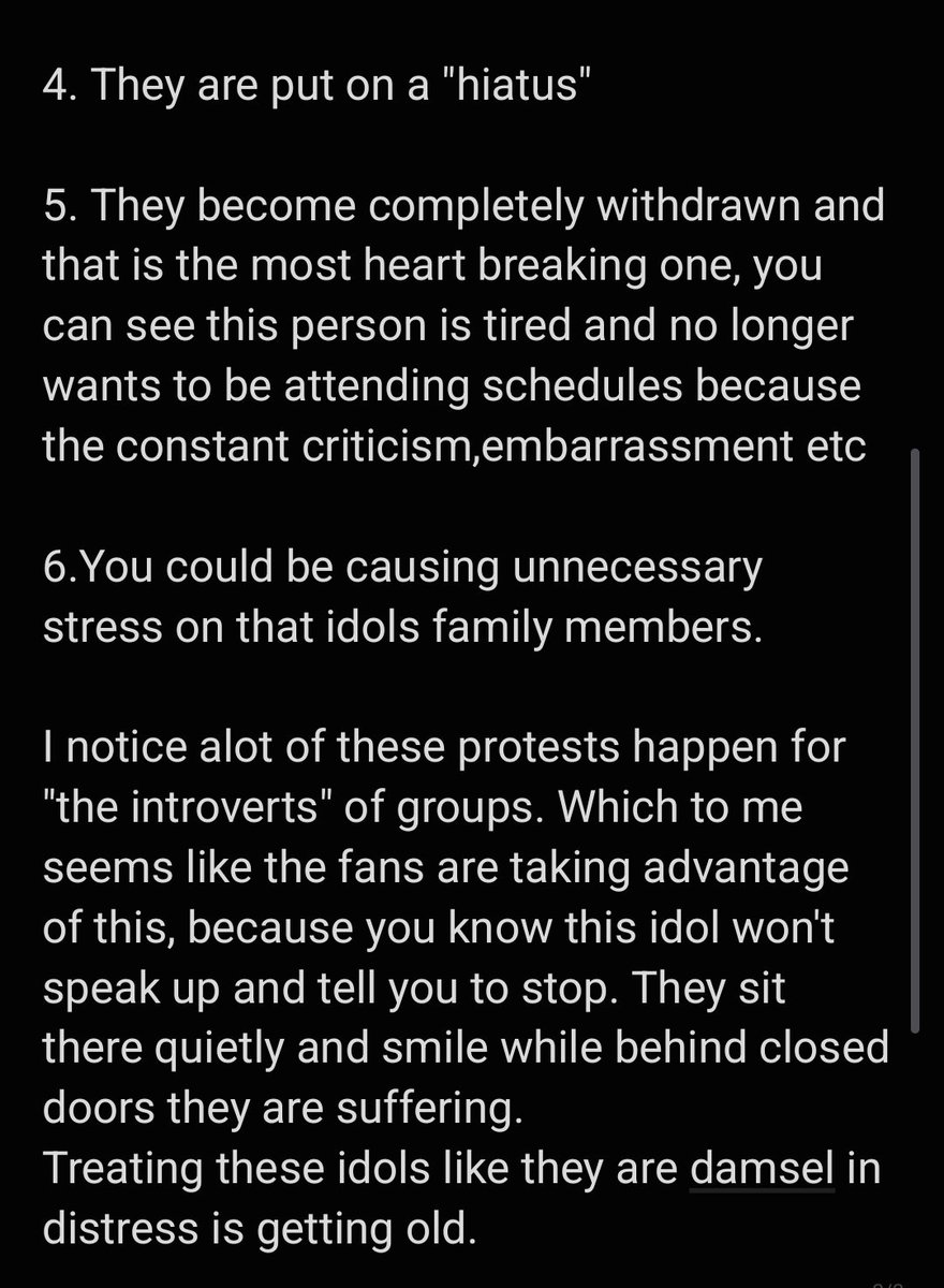 MissMayhem1117's tweet photo. Unpopular opinion, I know
But there are many fandoms who can attest to how solo protests end up.
Sure there ha e been successful ones but it's usually for a full group.
I'm not criticizing anyone, just simply saying, maybe think of all situations
#kpop https://t.co/n5Oh7EqtY7