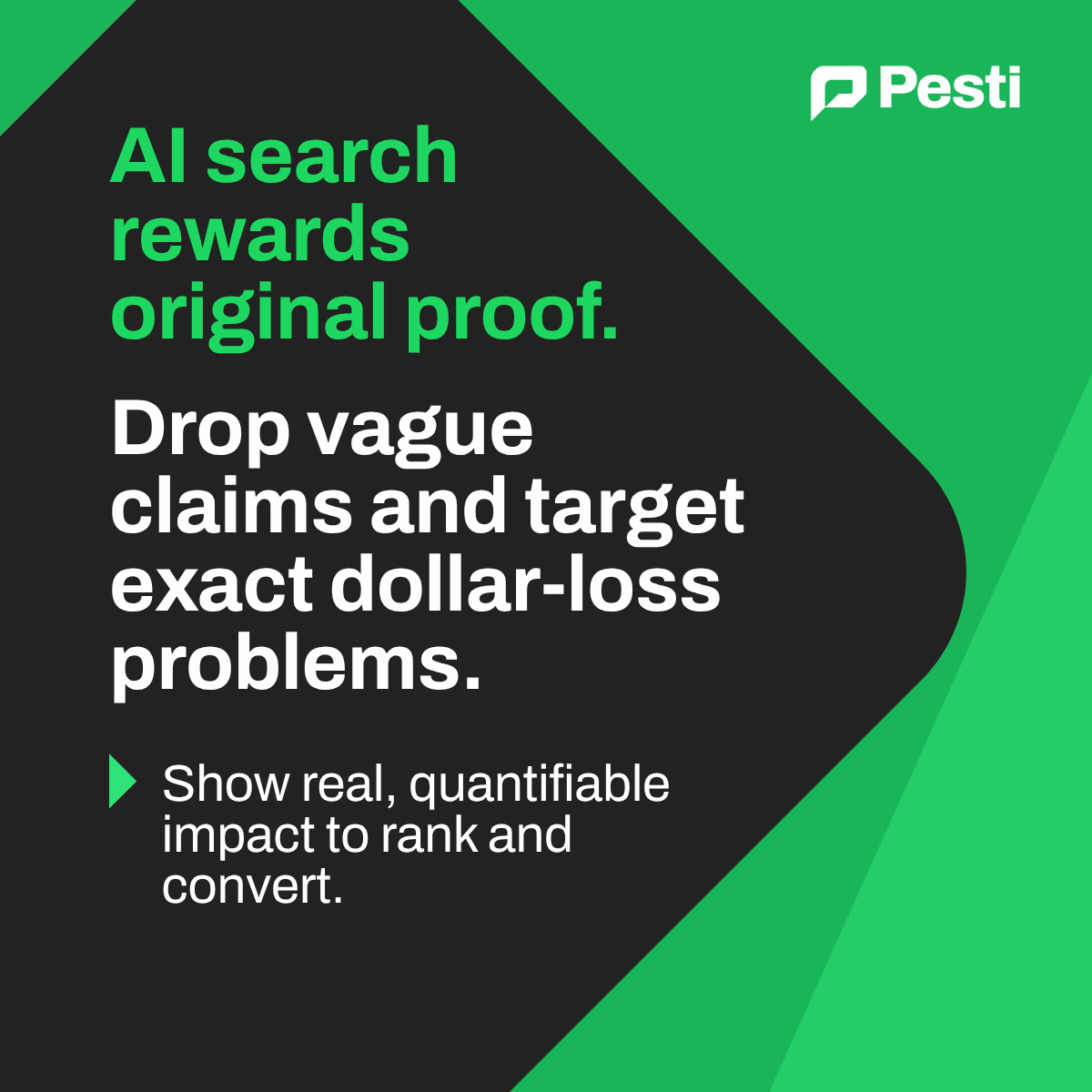 CHARLIE_PESTI's tweet photo. Can your supply chain marketing survive AI search? Buyers and algorithms want proof, not borrowed stats. Stop copying market leaders’ numbers and start showing the real cost of the problem you solve: https://t.co/wTWSUalJis https://t.co/6ZjJkE0Pk8