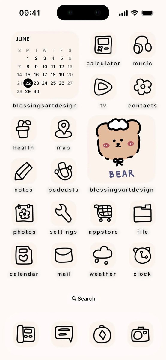 BlessingsArt's tweet photo. Your phone called—it wants a cozy little makeover 🧸🤎

Meet the Brown Teddy Bear theme: 200+ hand-drawn app icons, soft widgets &amp; matching wallpapers for iOS and Android. Instant download, easy setup.

Shop on Etsy: https://t.co/1sfbyGJdBY

#KawaiiIcons #CozyAesthetic https://t.co/OFICmKftpq