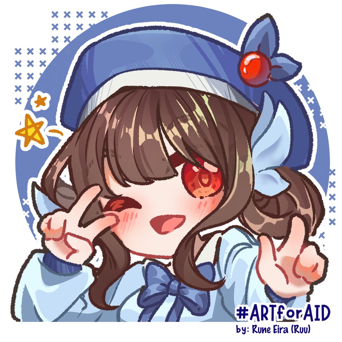 runeeira's tweet photo. Thank you everyone for your support and donation to #ARTforAID, we could not reach such number without everyone help ✨🎉

I am incredibly honored to be chosen as one of the volunteer artists for this project, and very happy to be allowed to draw for these lovely characters 💞💞 https://t.co/zzwR7XBbrx